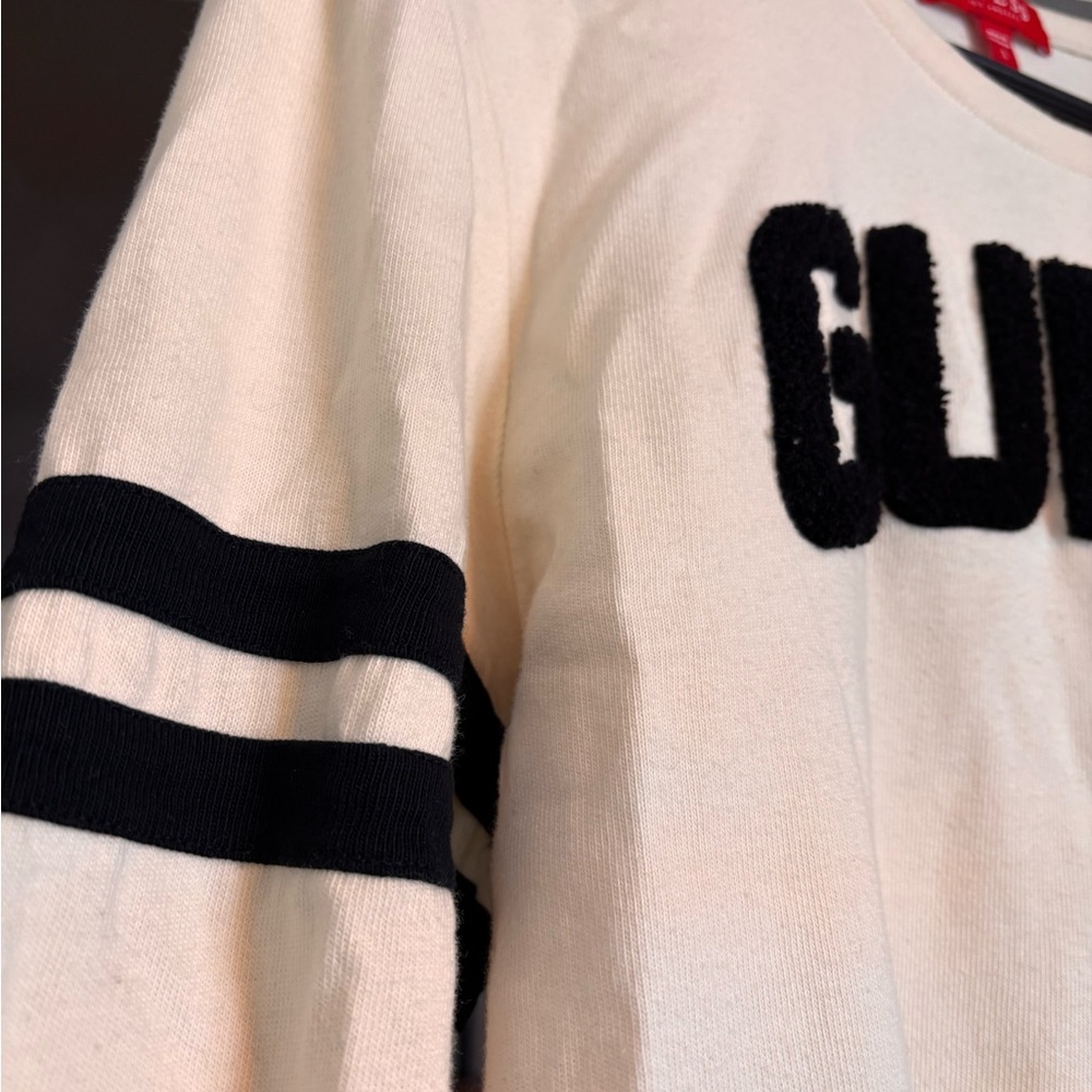 Guess Ivory and Black Logo shirt MENS - Picture 3 of 5